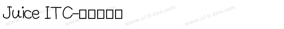 Juice ITC字体转换